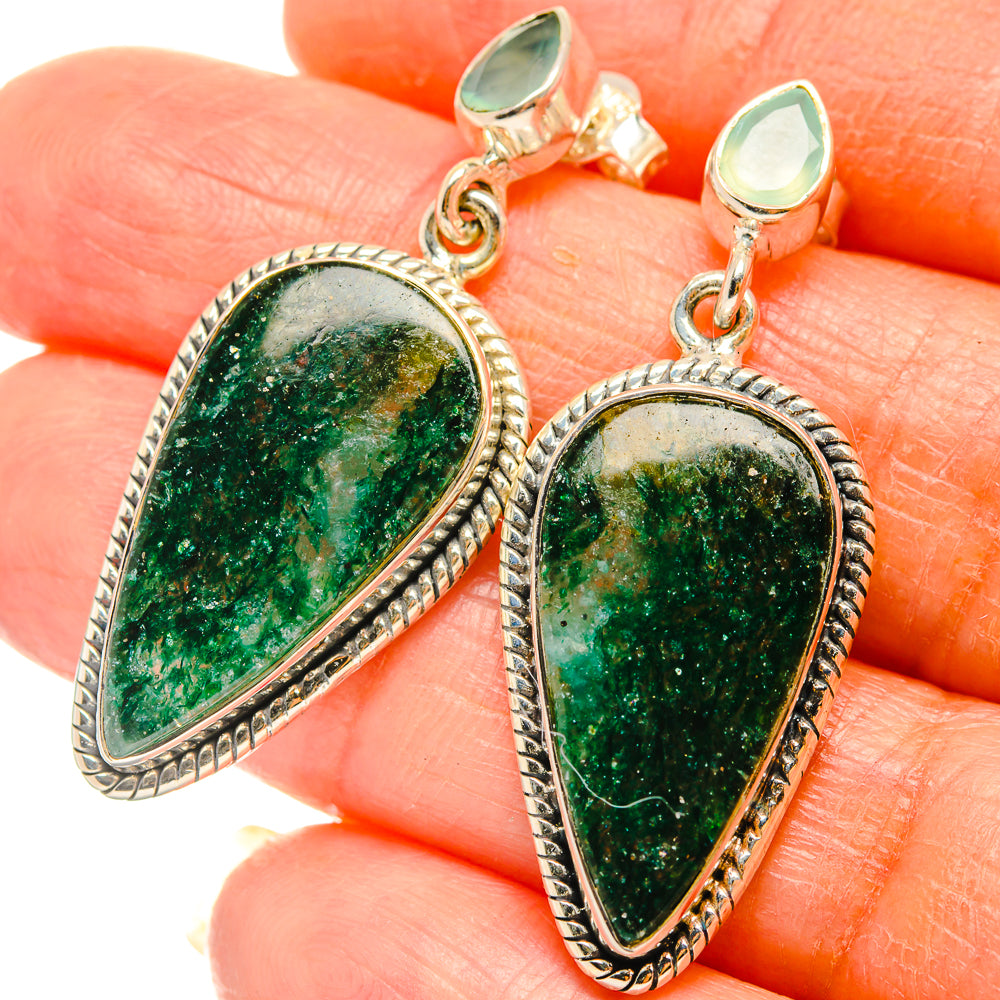 Green Aventurine Earrings handcrafted by Anasilvercos - EARR426968