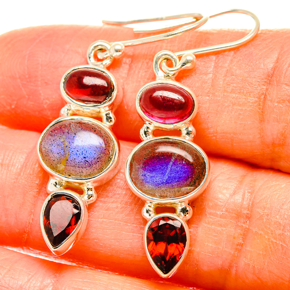 Labradorite Earrings handcrafted by Anasilvercos - EARR426970