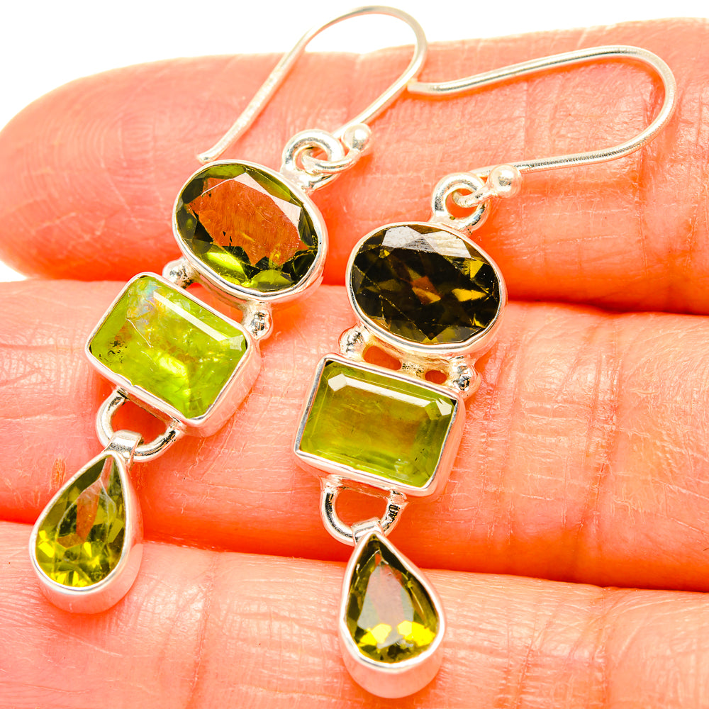 Peridot Earrings handcrafted by Anasilvercos - EARR426974