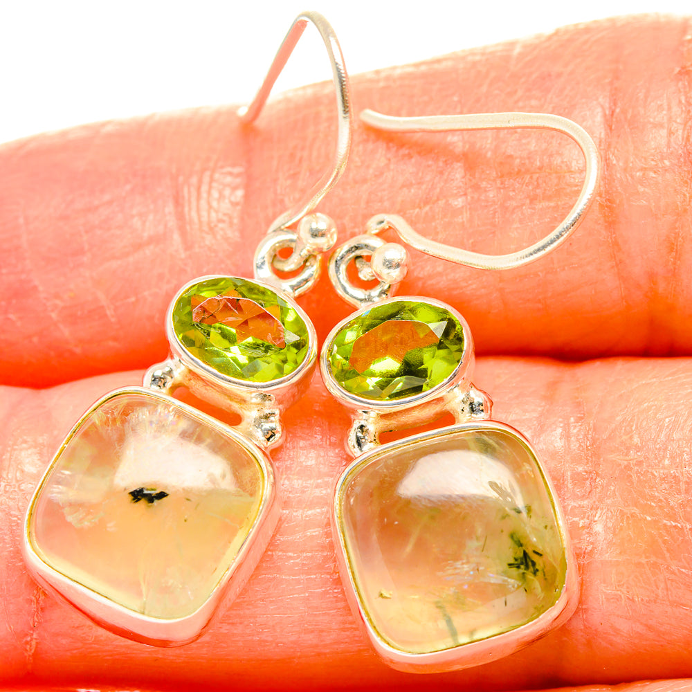 Prehnite Earrings handcrafted by Anasilvercos - EARR426986