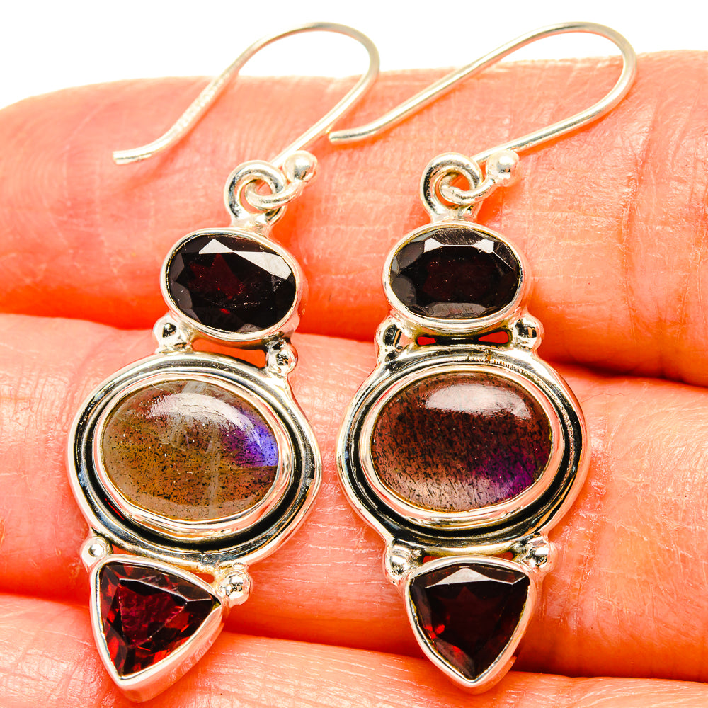 Labradorite Earrings handcrafted by Anasilvercos - EARR426989