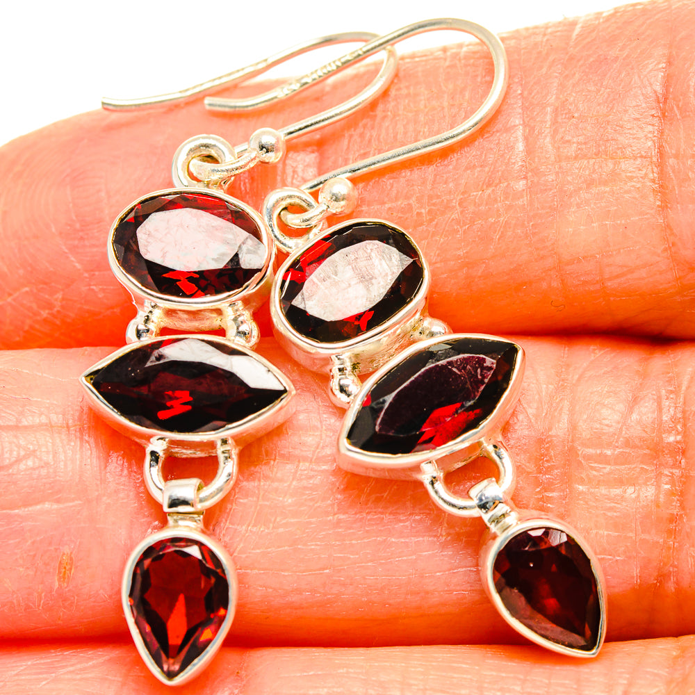 Garnet Earrings handcrafted by Anasilvercos - EARR426997