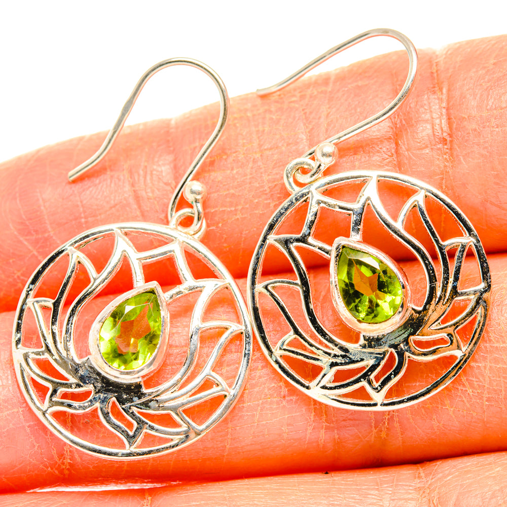 Peridot Earrings handcrafted by Anasilvercos - EARR427006