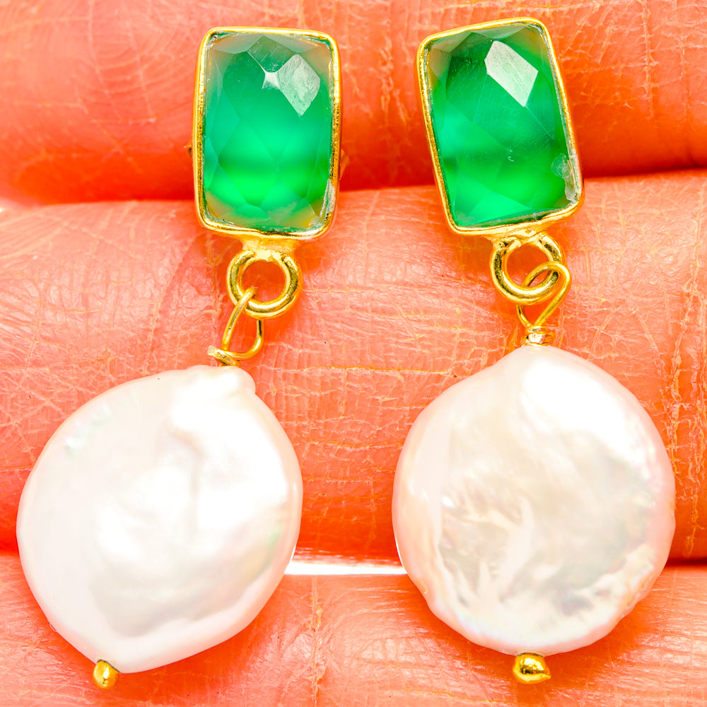 Mother Of Pearl Earrings handcrafted by Anasilvercos - EARR427018