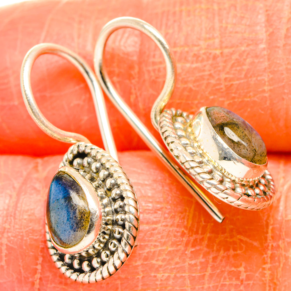 Labradorite Earrings handcrafted by Anasilvercos - EARR427020