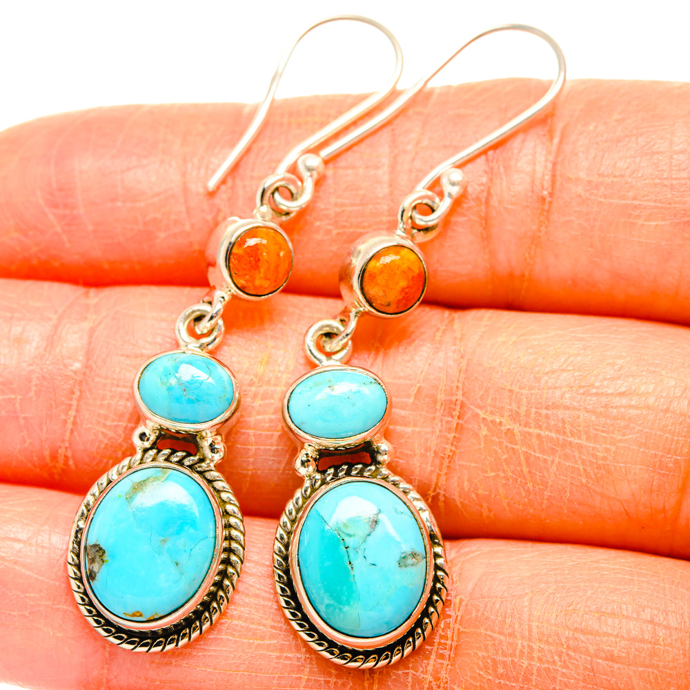 Chrysocolla Earrings handcrafted by Anasilvercos - EARR427026