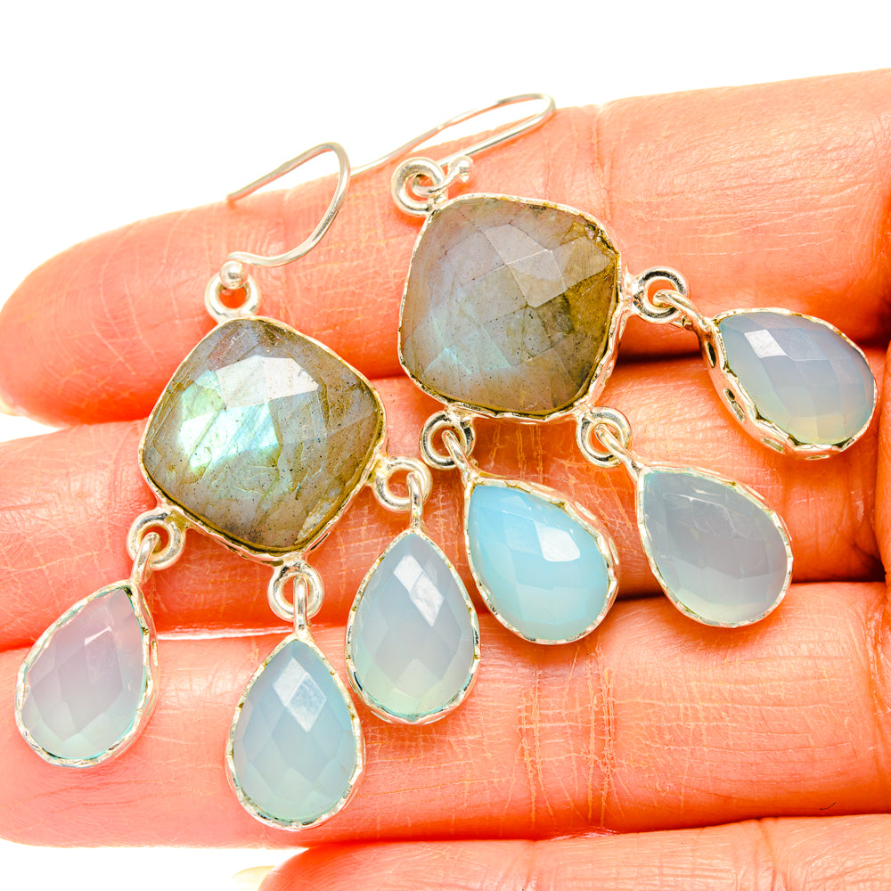 Labradorite Earrings handcrafted by Anasilvercos - EARR427028