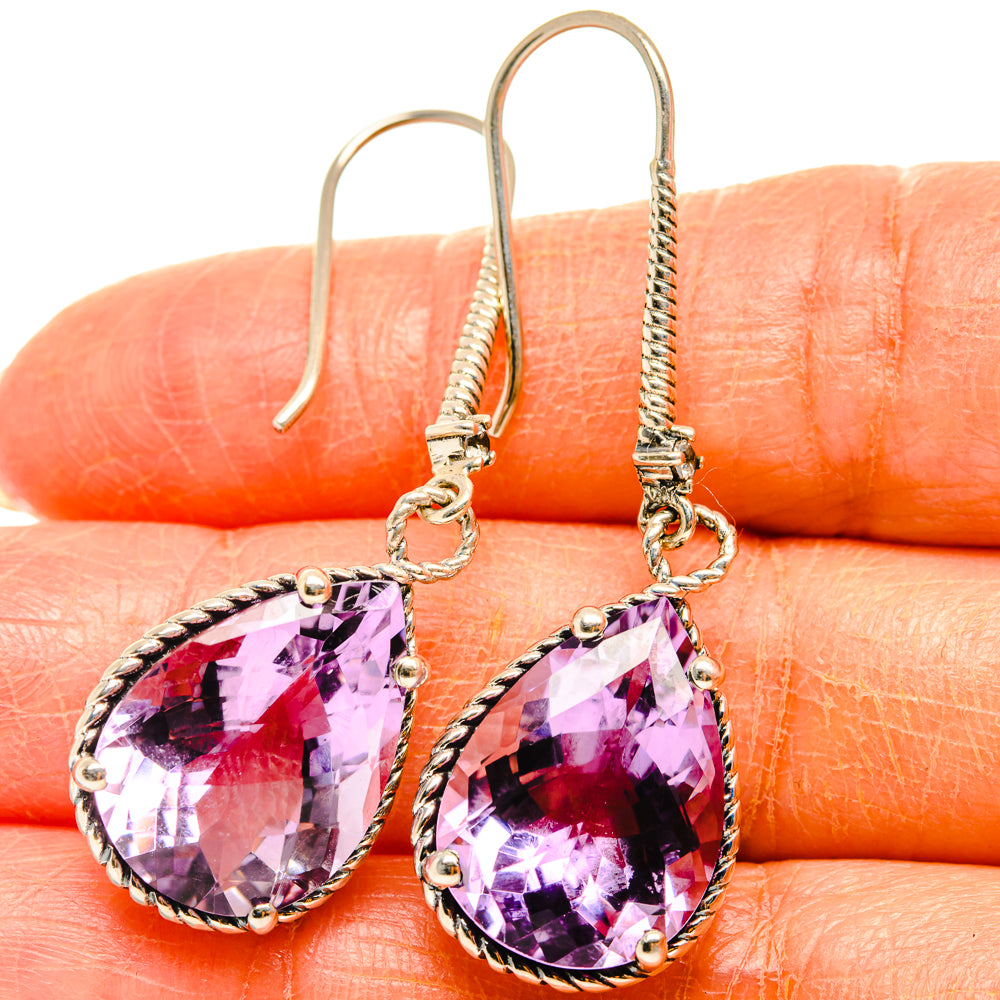 Amethyst Earrings handcrafted by Anasilvercos - EARR427038