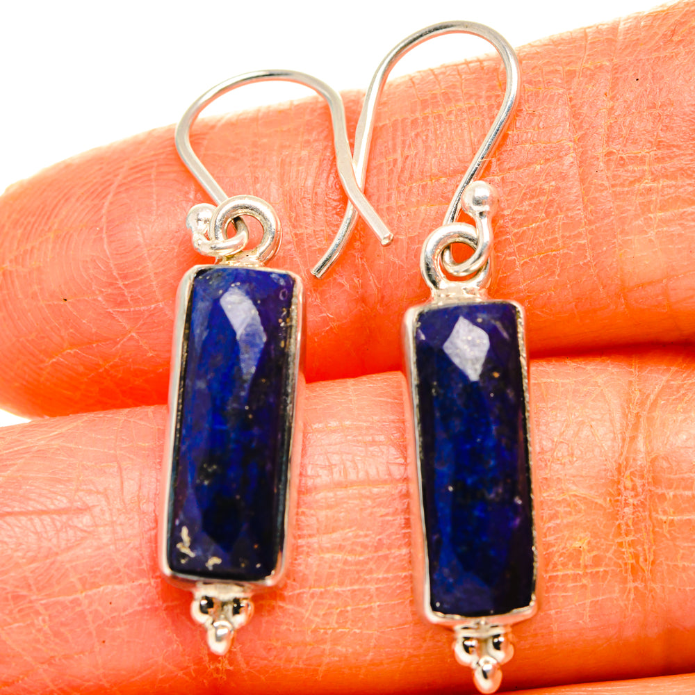 Lapis Lazuli Earrings handcrafted by Anasilvercos - EARR427070