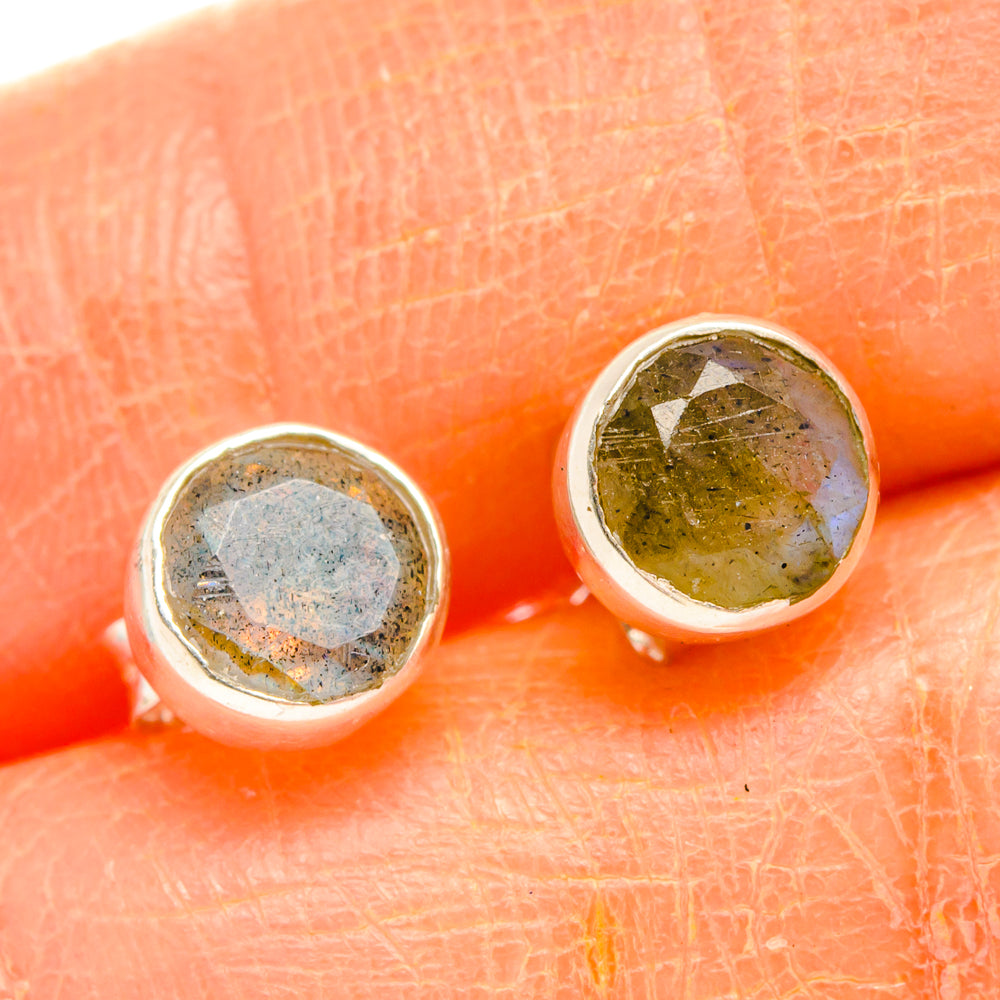 Labradorite Earrings handcrafted by Anasilvercos - EARR427074