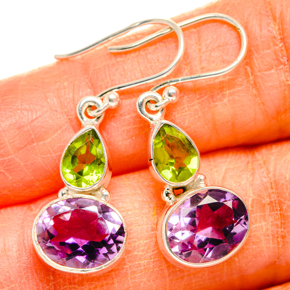 Amethyst Earrings handcrafted by Anasilvercos - EARR427080