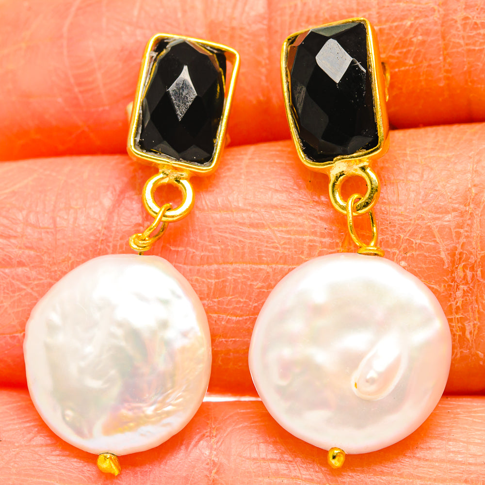 Mother Of Pearl Earrings handcrafted by Anasilvercos - EARR427094