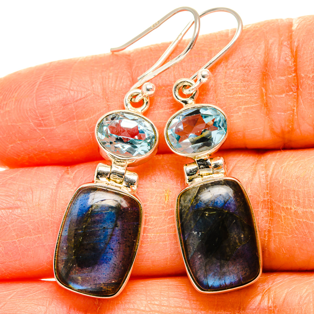 Labradorite Earrings handcrafted by Anasilvercos - EARR427118