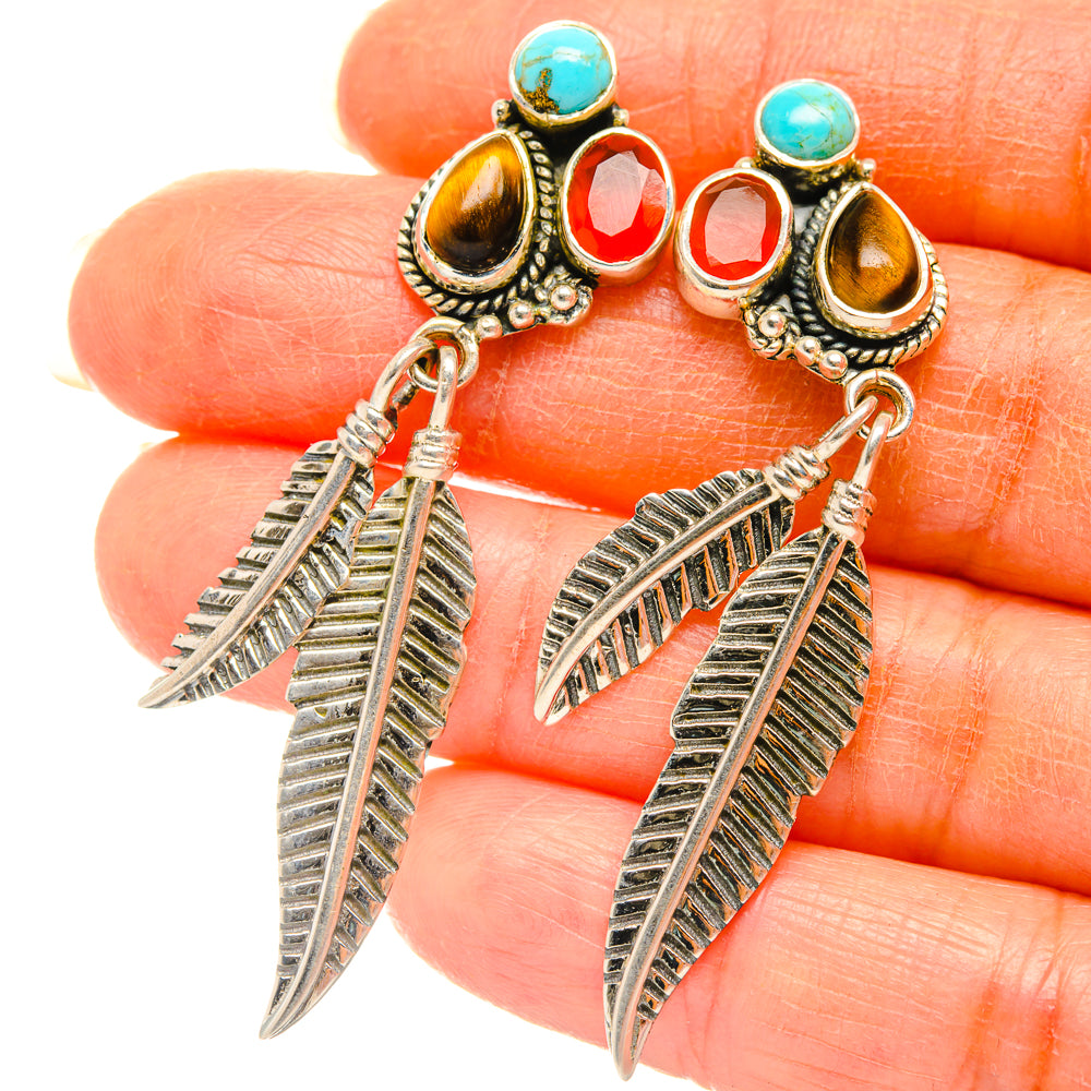 Tiger Eye Earrings handcrafted by Anasilvercos - EARR427123