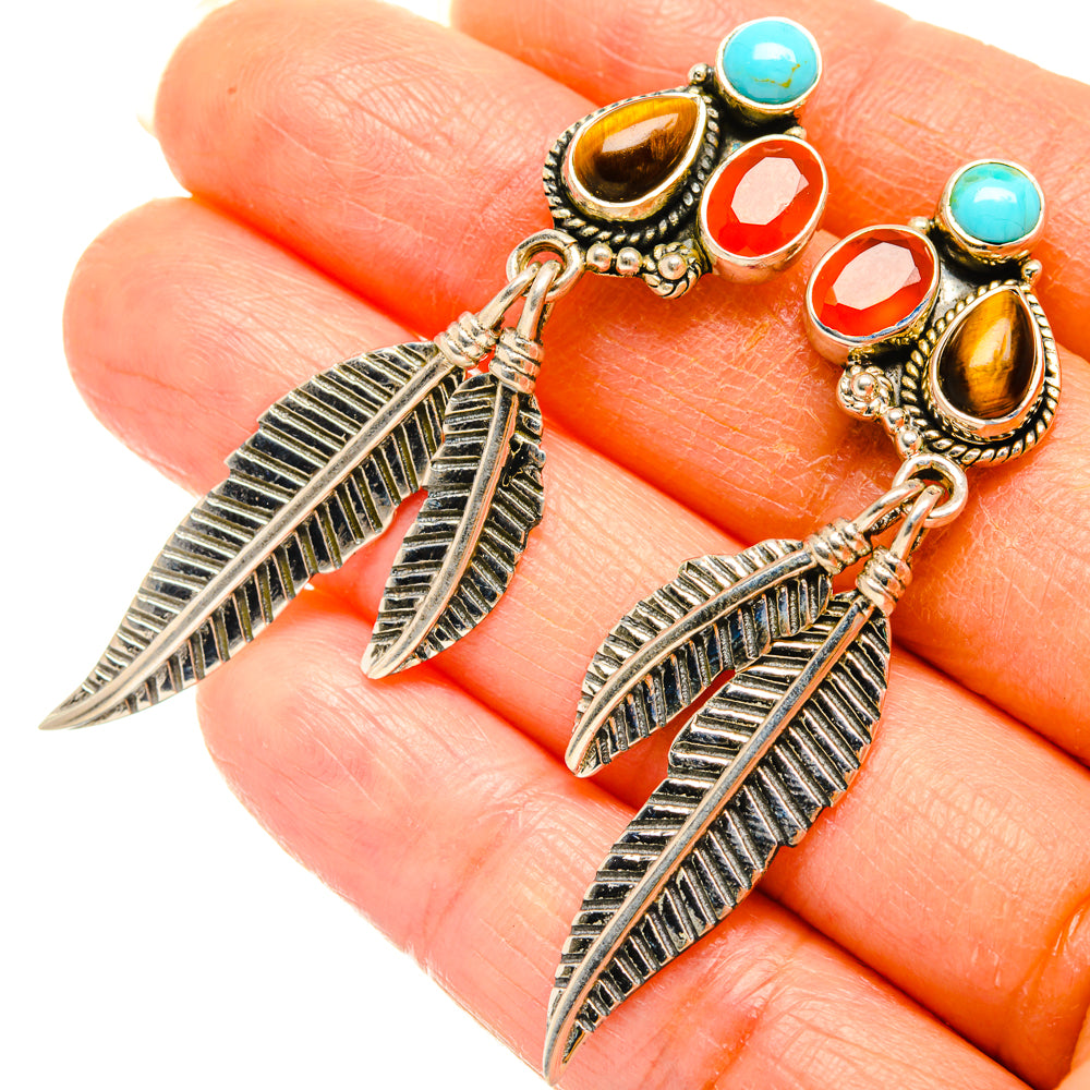Tiger Eye Earrings handcrafted by Anasilvercos - EARR427172