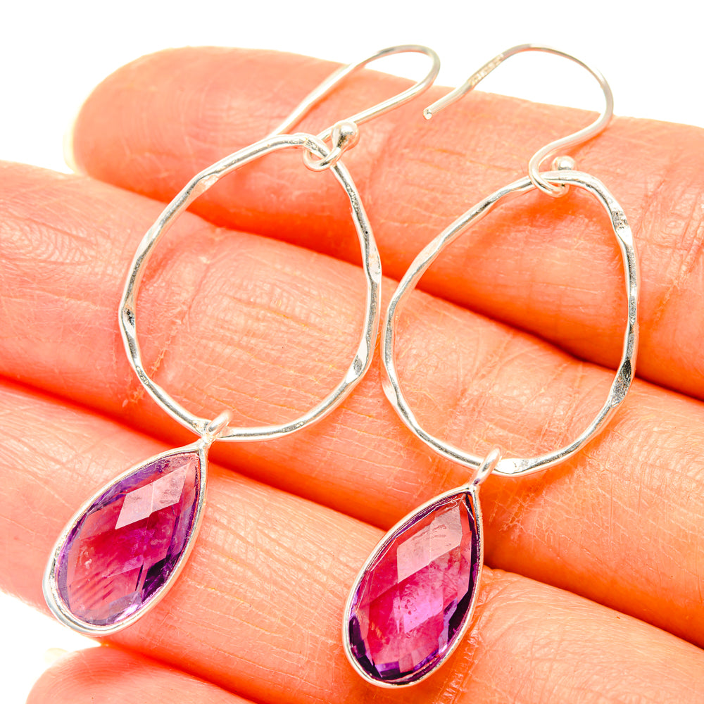 Amethyst Earrings handcrafted by Anasilvercos - EARR427181