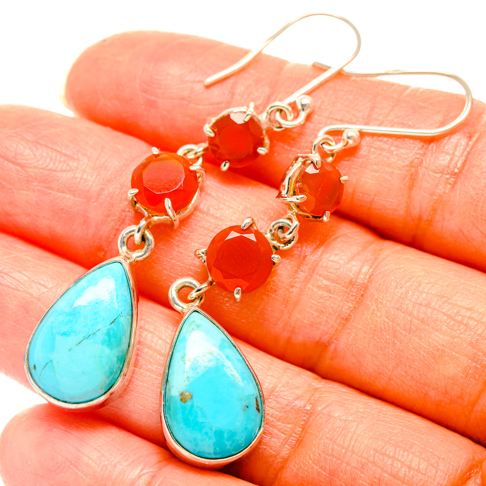 Larimar Earrings handcrafted by Anasilvercos - EARR427202