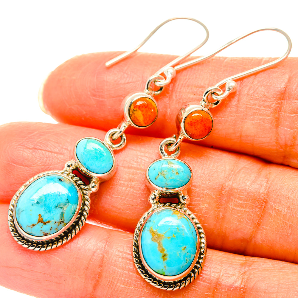 Chrysocolla Earrings handcrafted by Anasilvercos - EARR427231