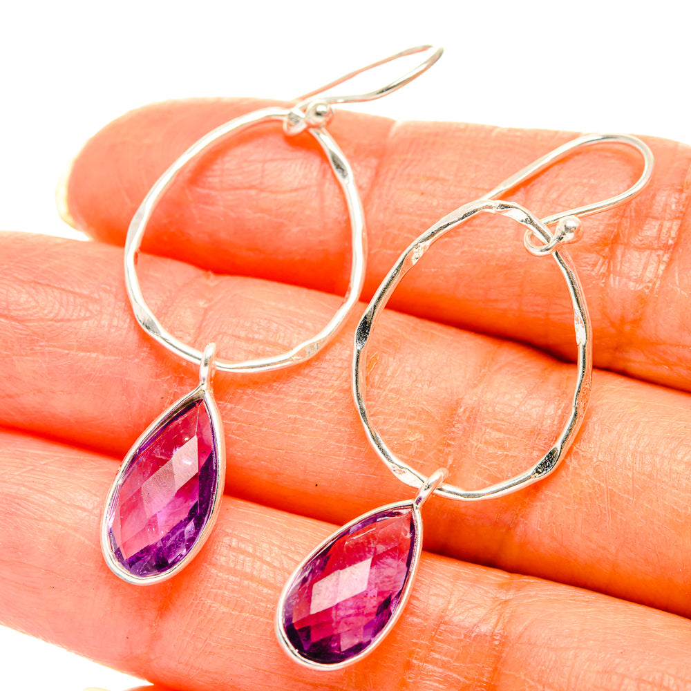 Amethyst Earrings handcrafted by Anasilvercos - EARR427232
