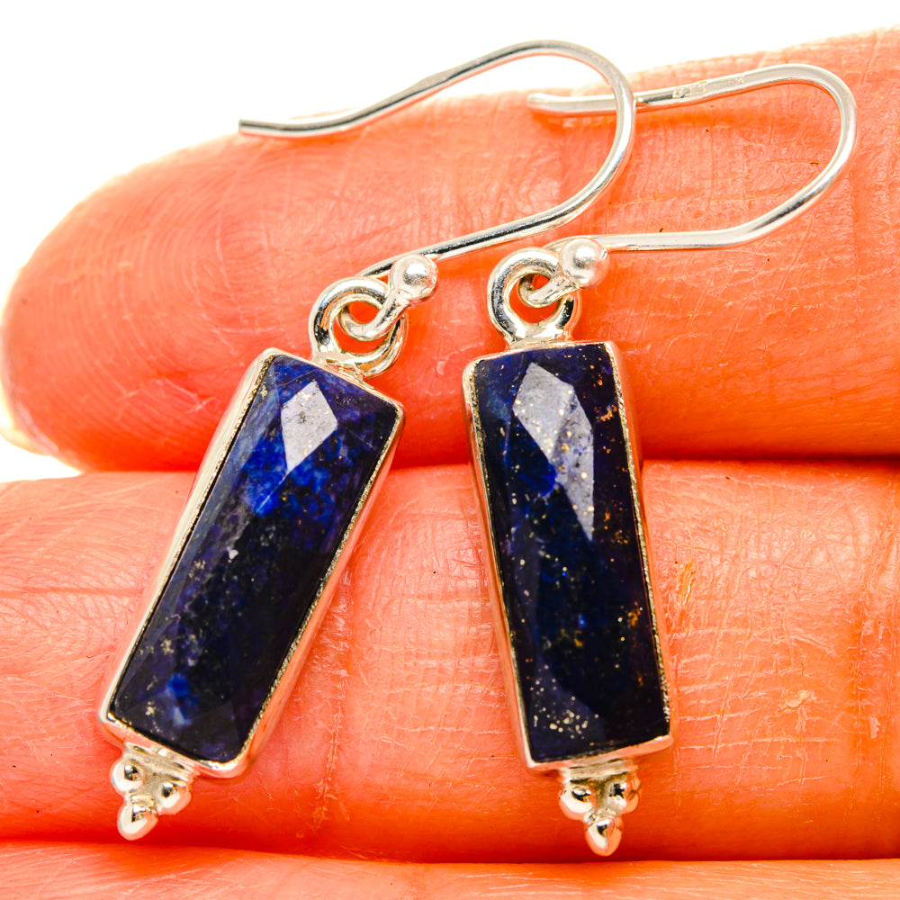 Lapis Lazuli Earrings handcrafted by Anasilvercos - EARR427239