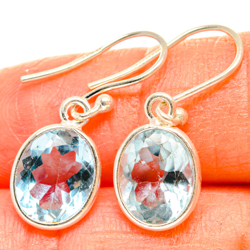 Blue Topaz Earrings handcrafted by Anasilvercos - EARR427253