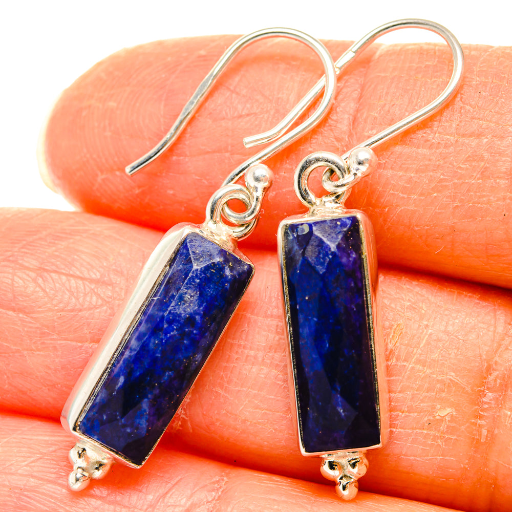 Lapis Lazuli Earrings handcrafted by Anasilvercos - EARR427262