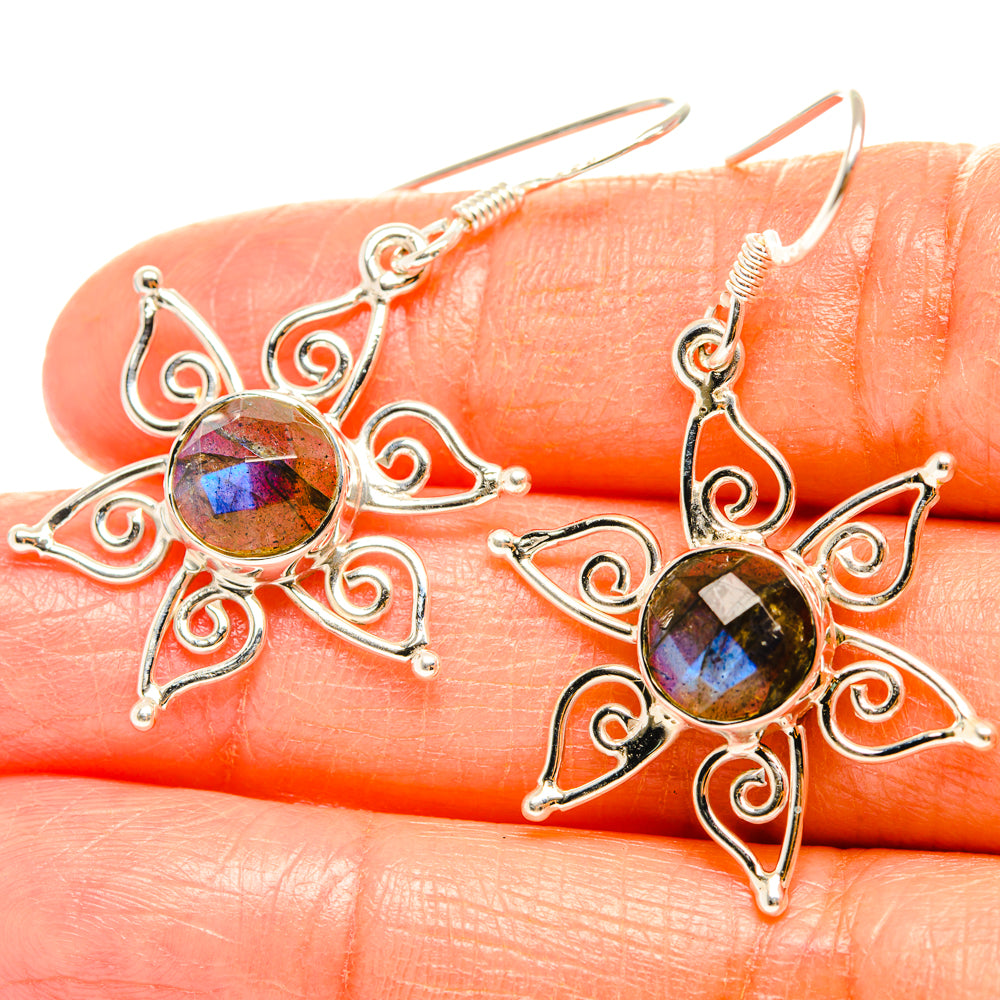 Labradorite Earrings handcrafted by Anasilvercos - EARR427279