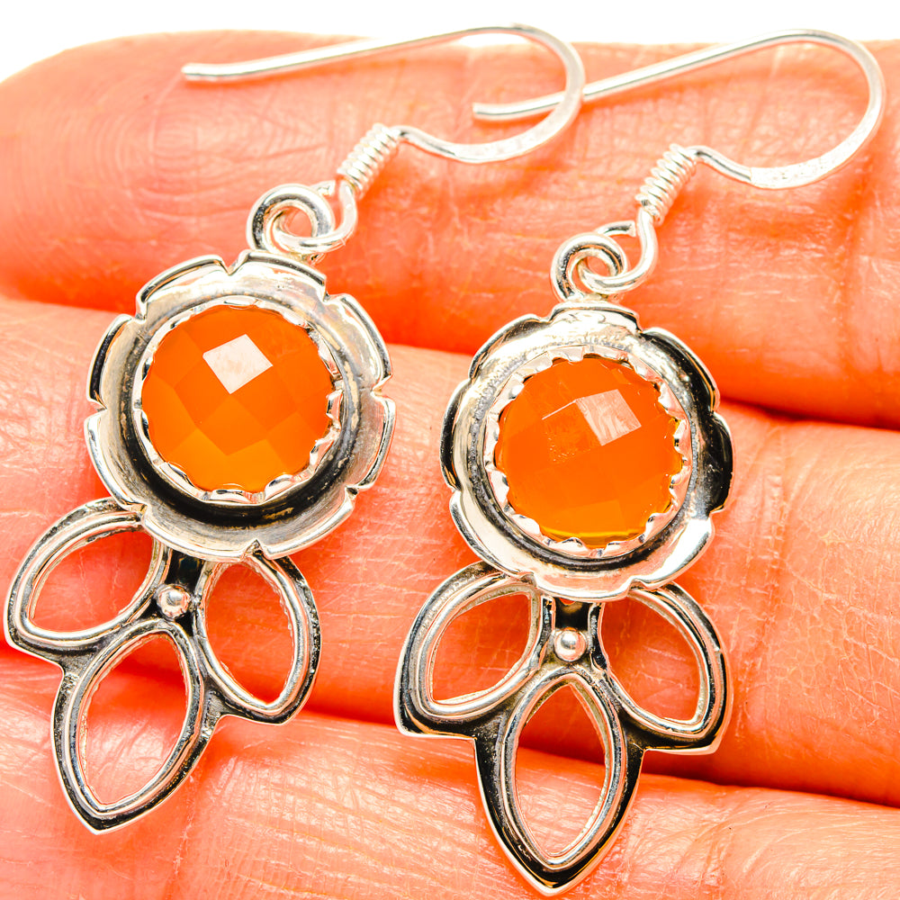 Carnelian Earrings handcrafted by Anasilvercos - EARR427285
