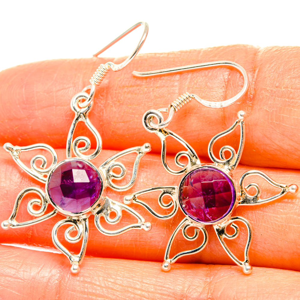 Amethyst Earrings handcrafted by Anasilvercos - EARR427286