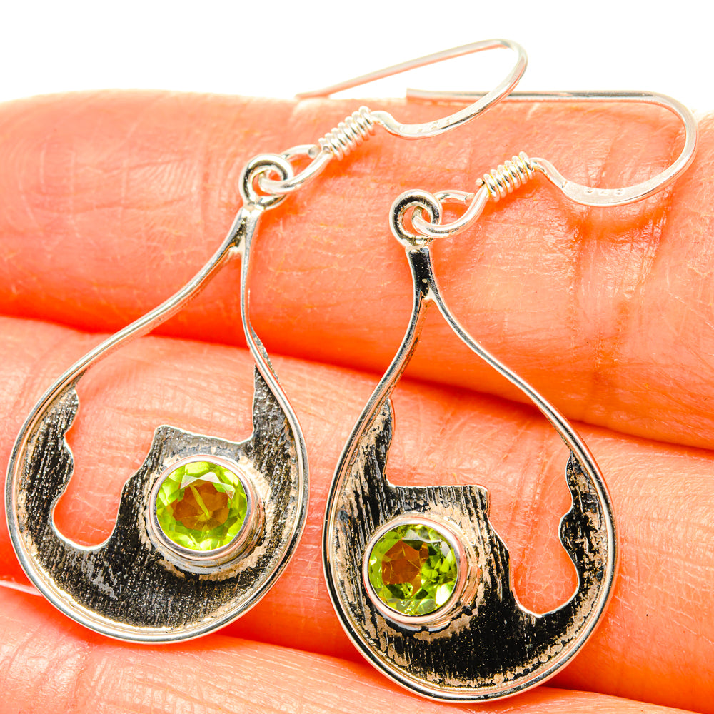 Peridot Earrings handcrafted by Anasilvercos - EARR427287