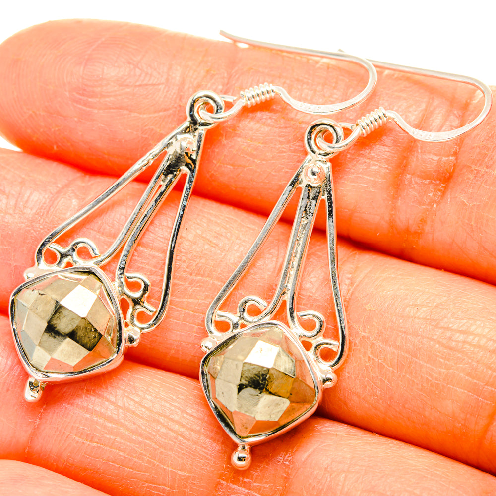 Pyrite Earrings handcrafted by Anasilvercos - EARR427293