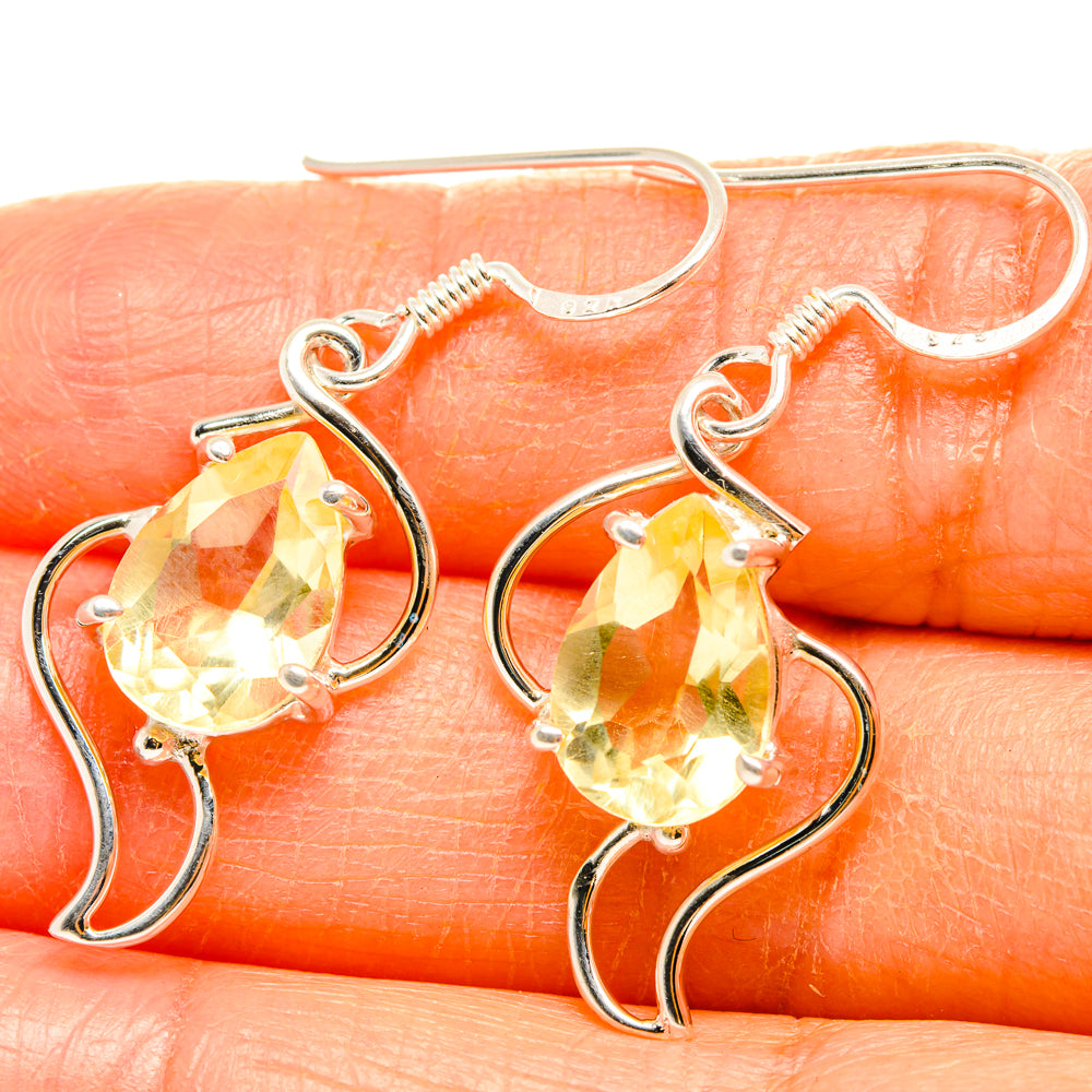 Citrine Earrings handcrafted by Anasilvercos - EARR427295
