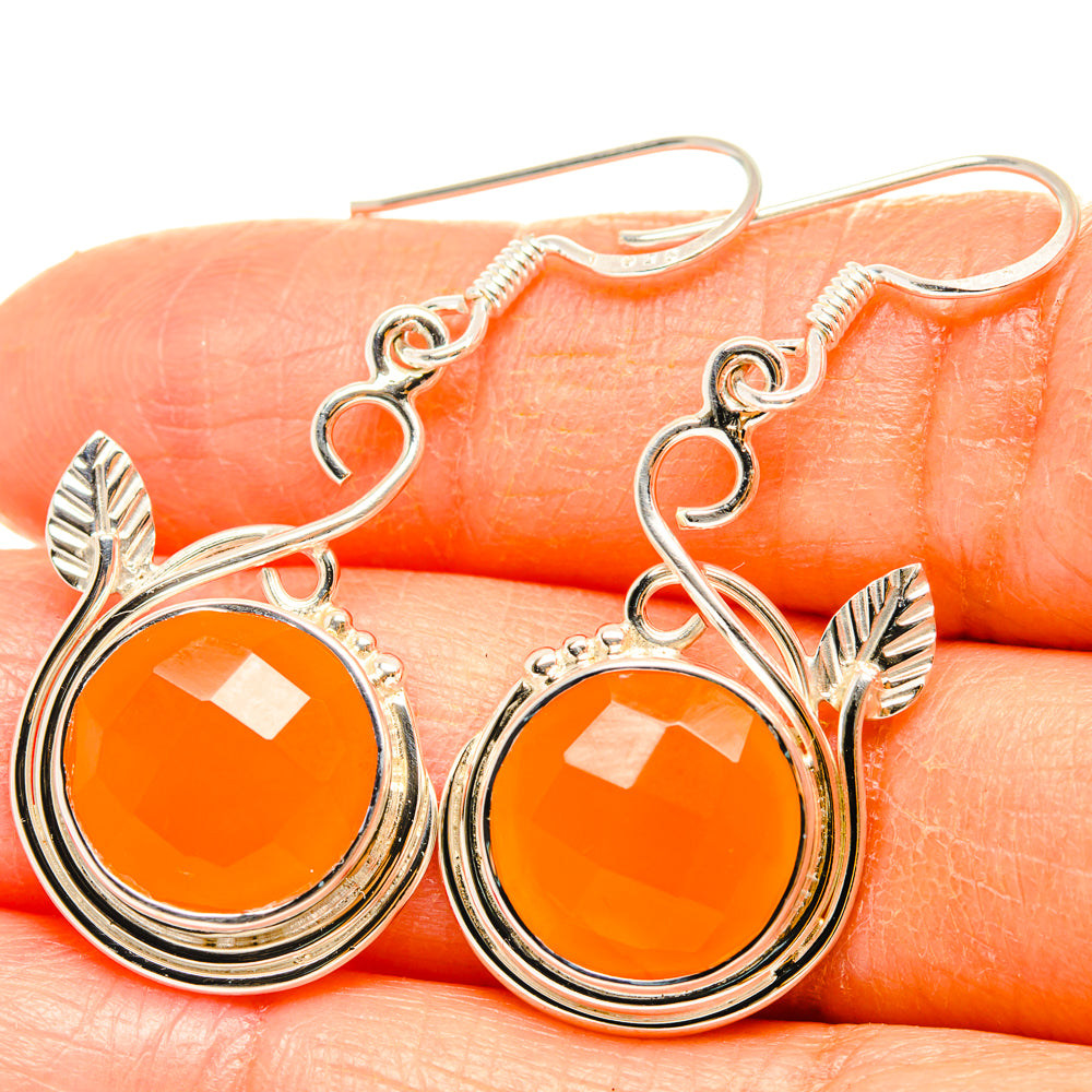 Carnelian Earrings handcrafted by Anasilvercos - EARR427296