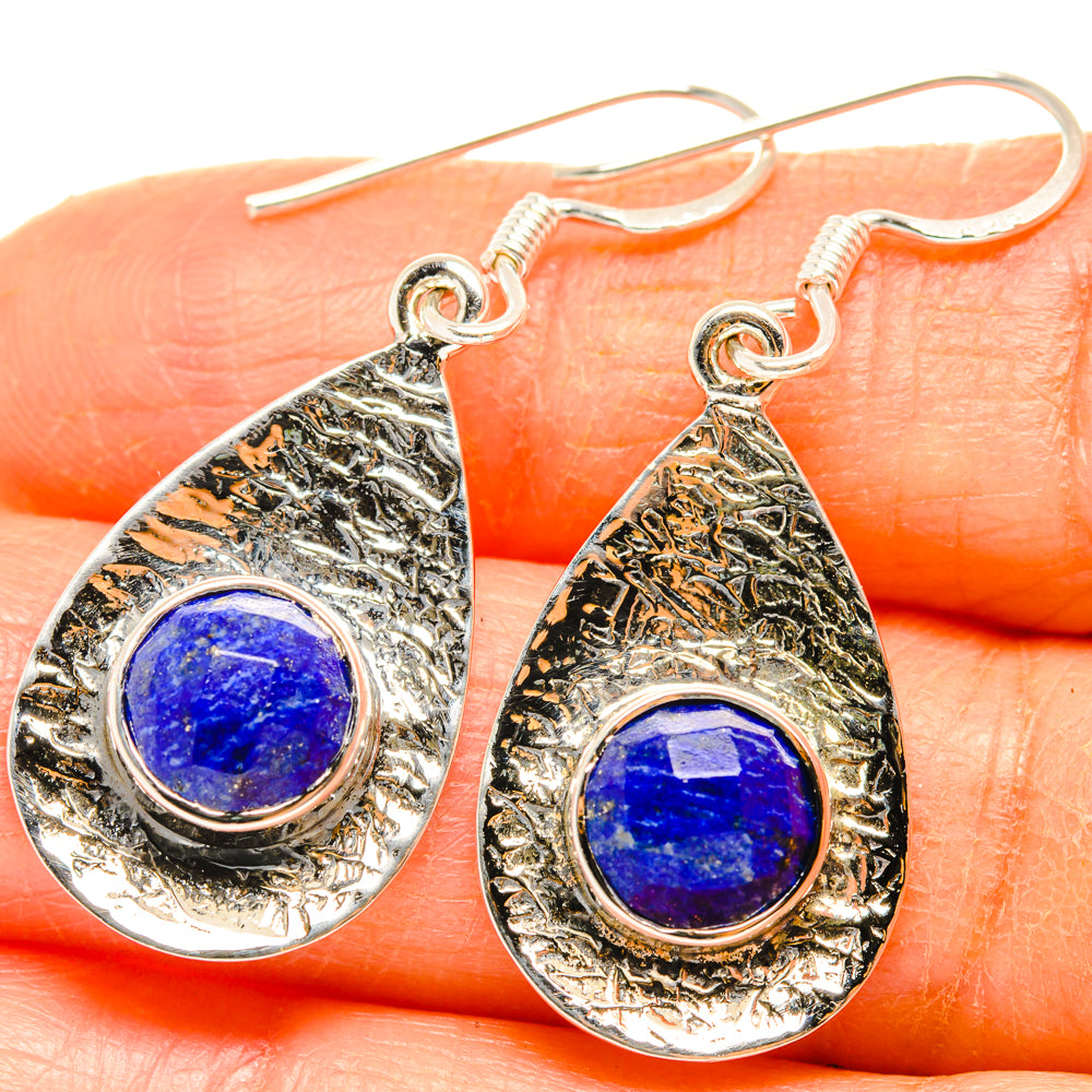 Lapis Lazuli Earrings handcrafted by Anasilvercos - EARR427319