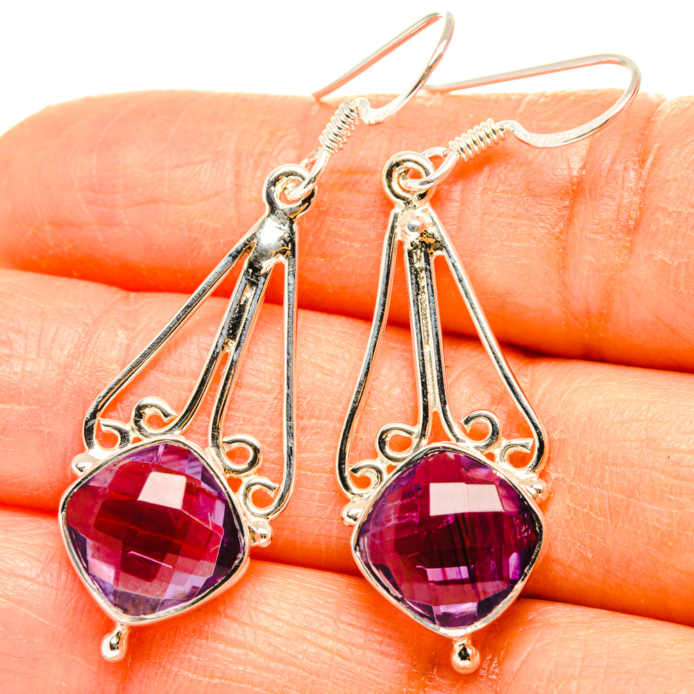 Amethyst Earrings handcrafted by Anasilvercos - EARR427323