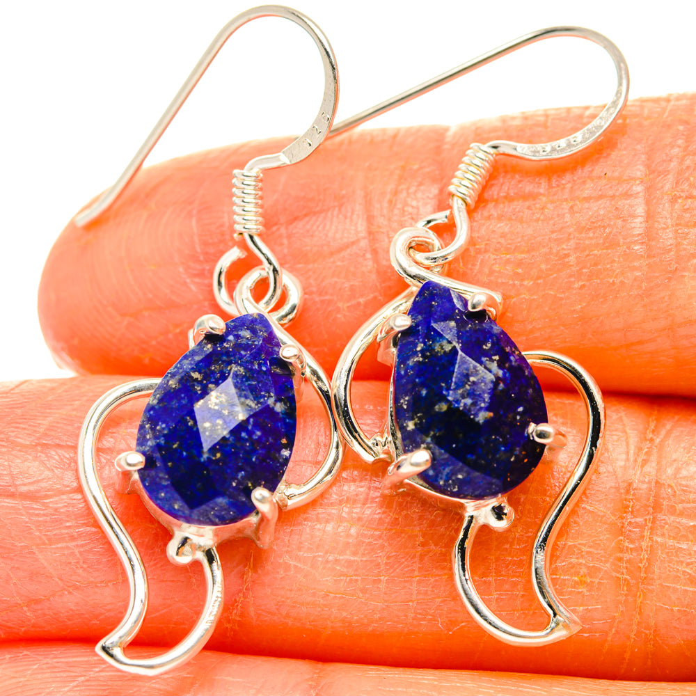 Lapis Lazuli Earrings handcrafted by Anasilvercos - EARR427337