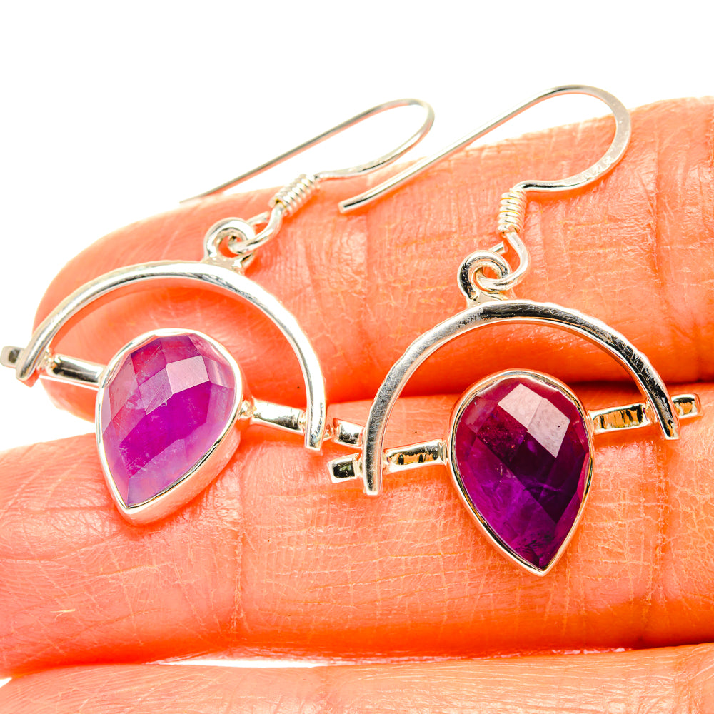 Amethyst Earrings handcrafted by Anasilvercos - EARR427354