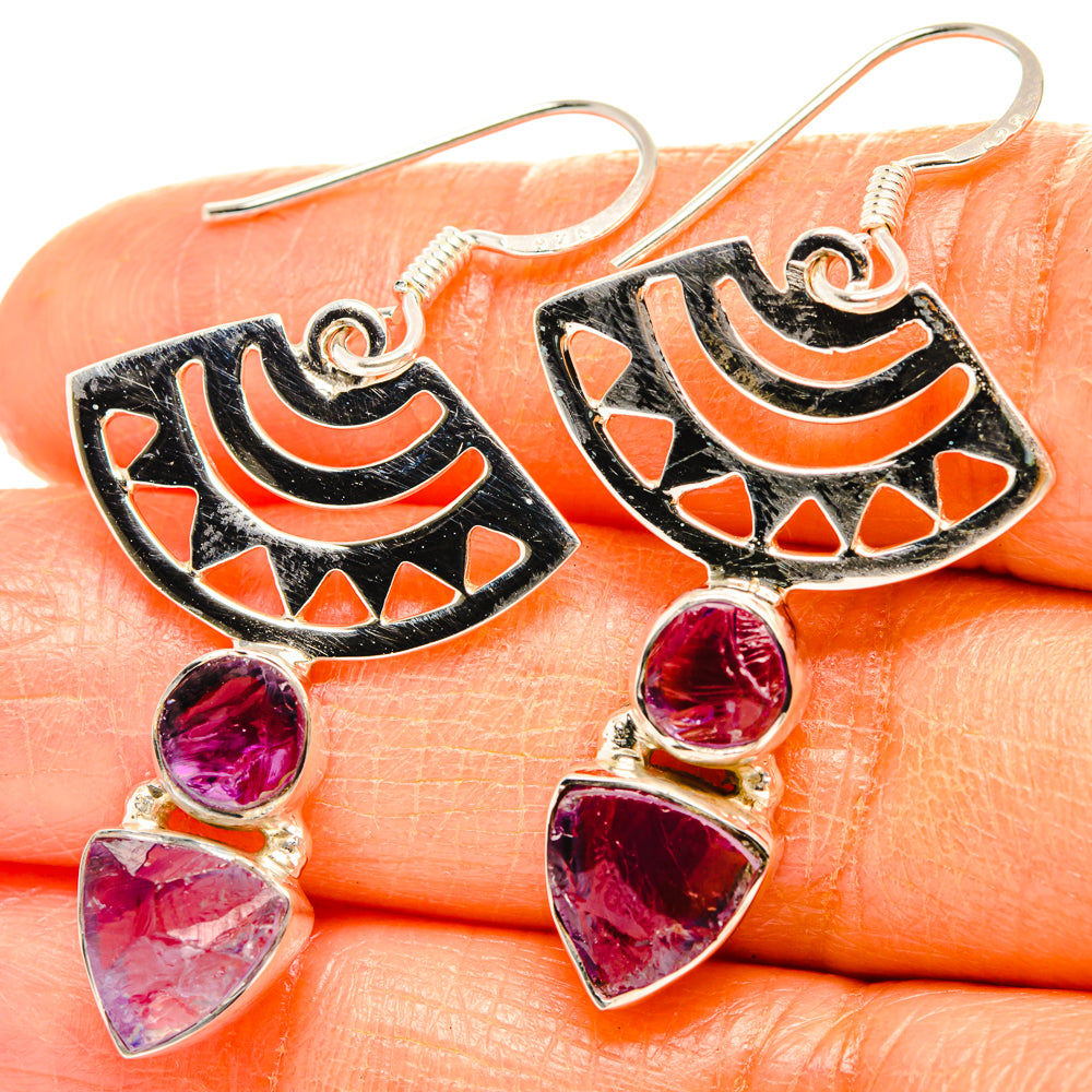 Amethyst Earrings handcrafted by Anasilvercos - EARR427357