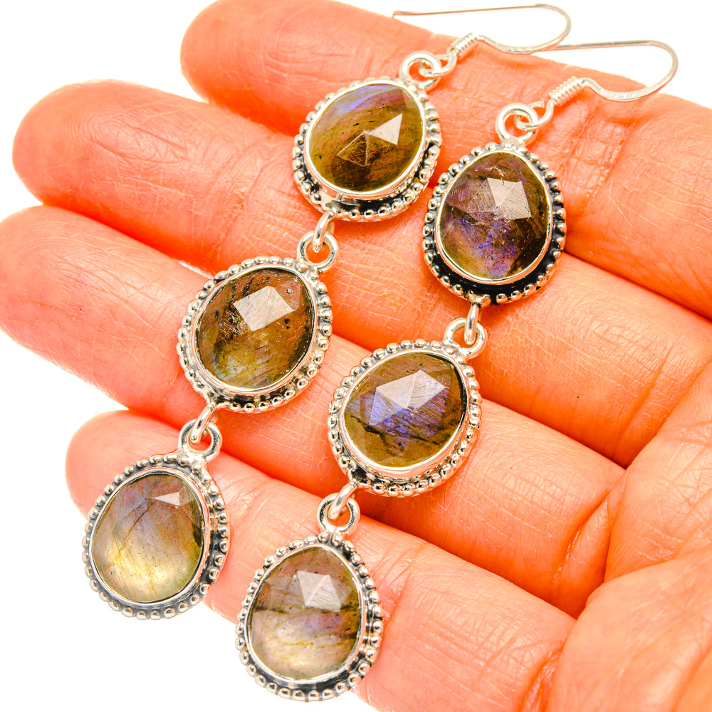 Labradorite Earrings handcrafted by Anasilvercos - EARR427384