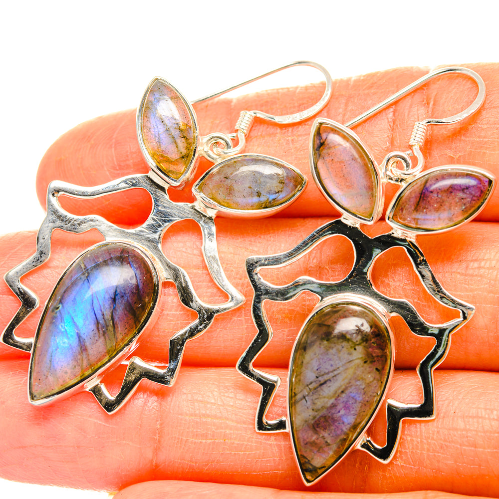 Labradorite Earrings handcrafted by Anasilvercos - EARR427387