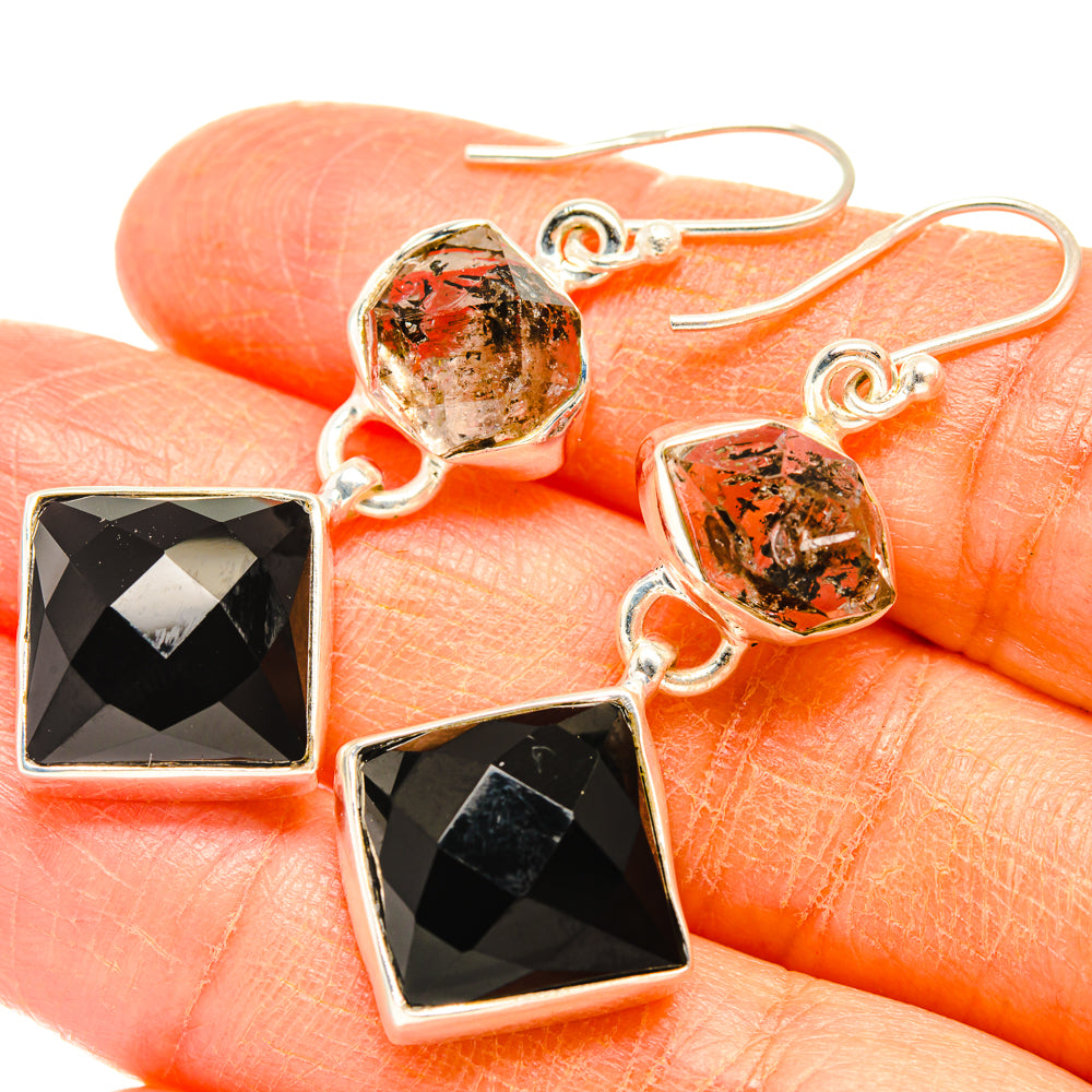 Black Onyx Earrings handcrafted by Anasilvercos - EARR427391