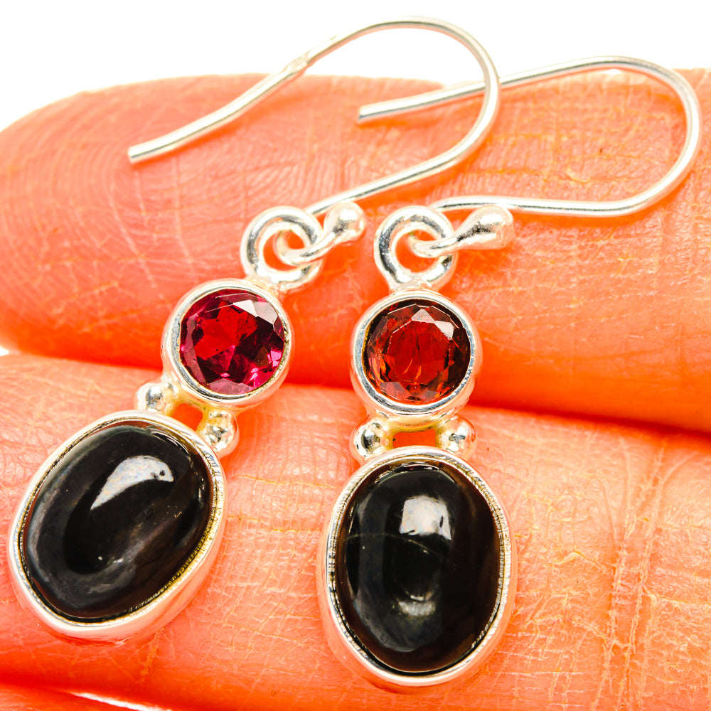 Star Diopside Earrings handcrafted by Anasilvercos - EARR427393