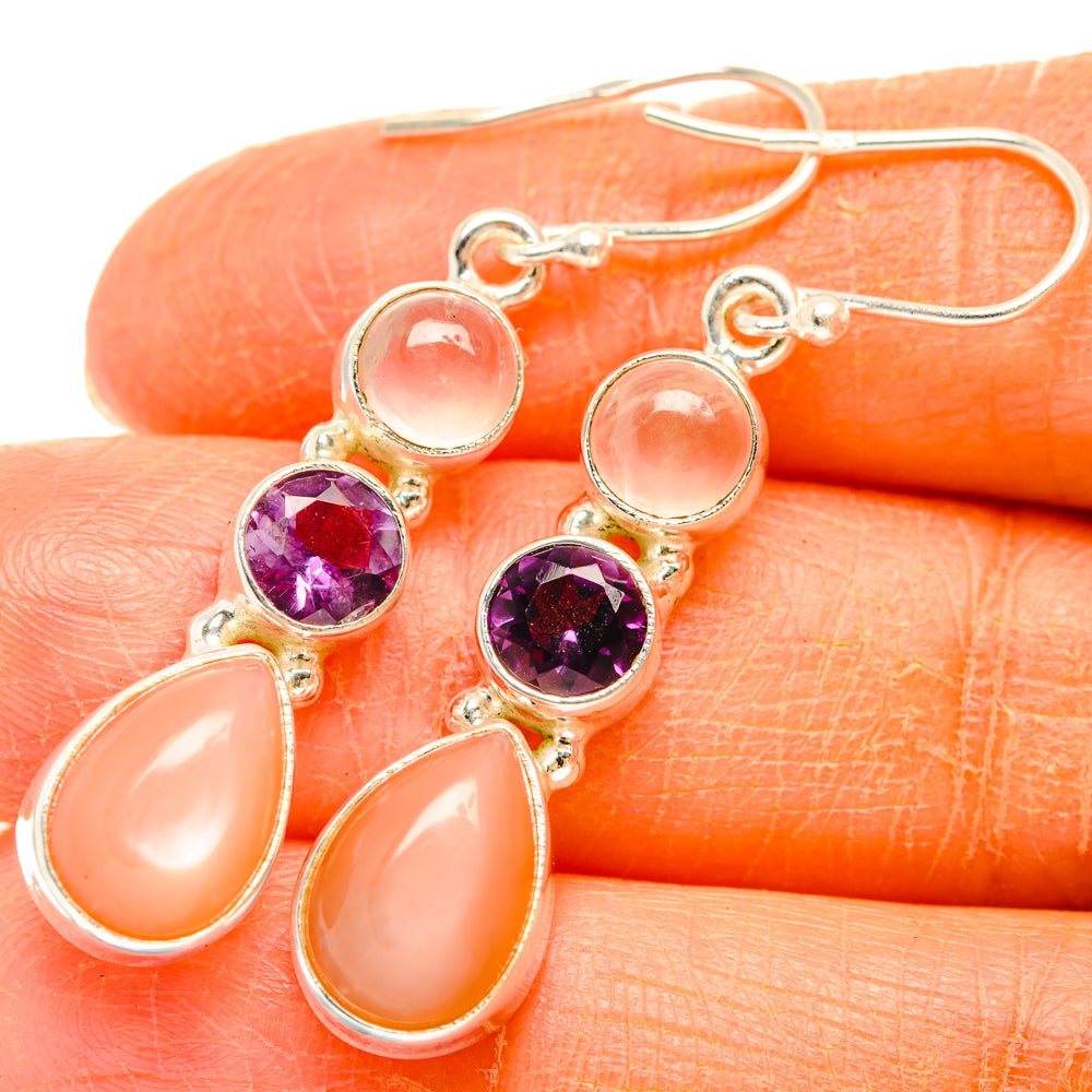 Sunstone Earrings handcrafted by Anasilvercos - EARR427398