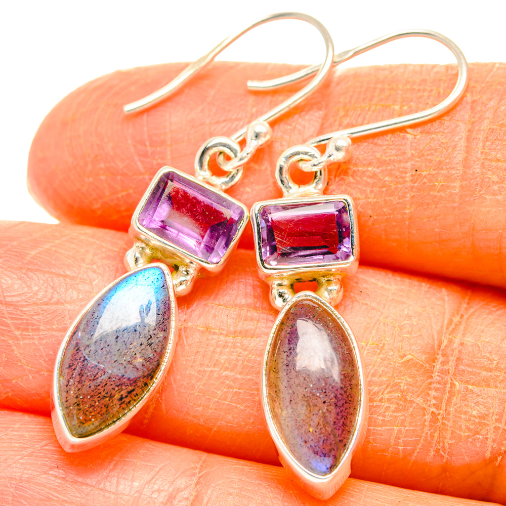 Labradorite Earrings handcrafted by Anasilvercos - EARR427401