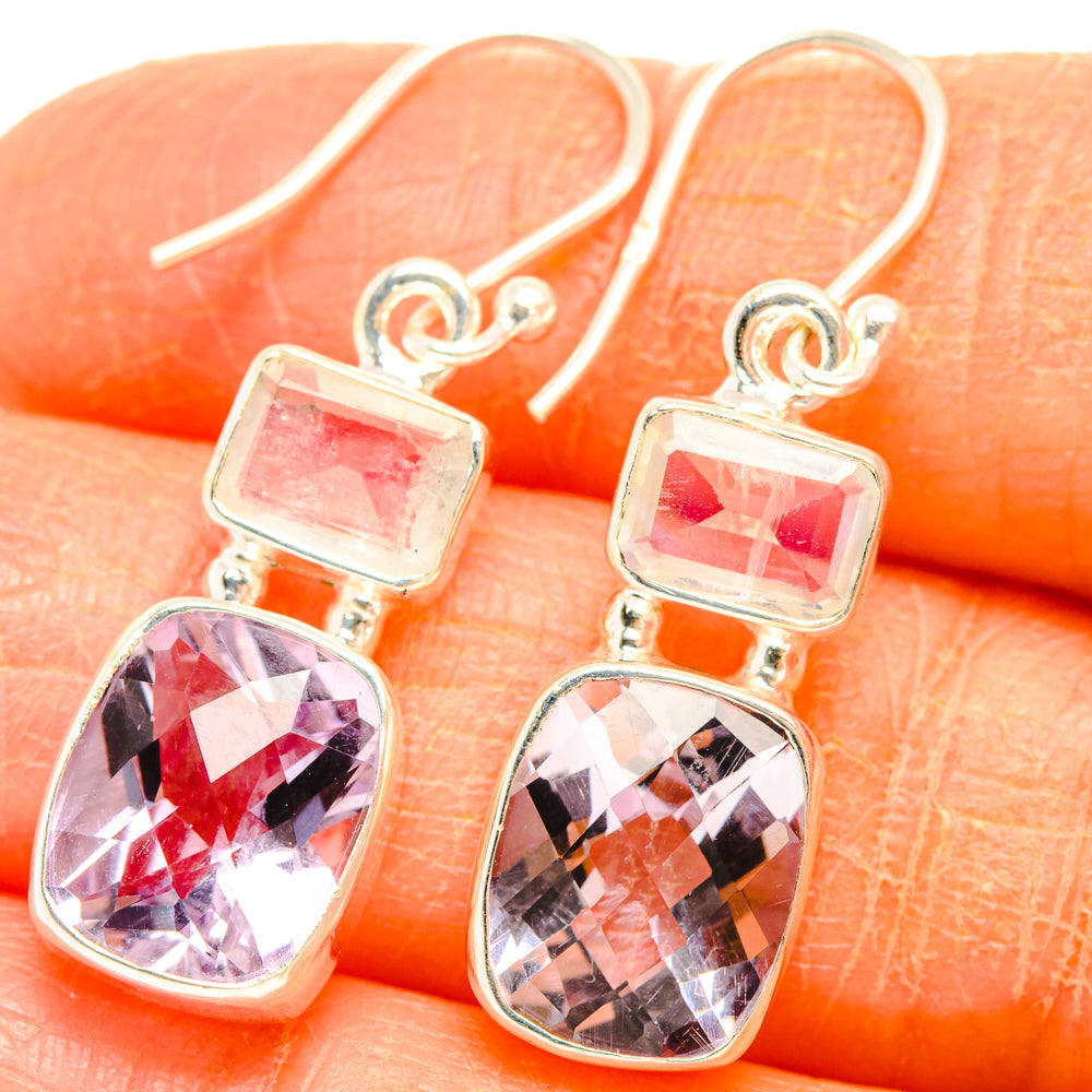 Kunzite Earrings handcrafted by Anasilvercos - EARR427402