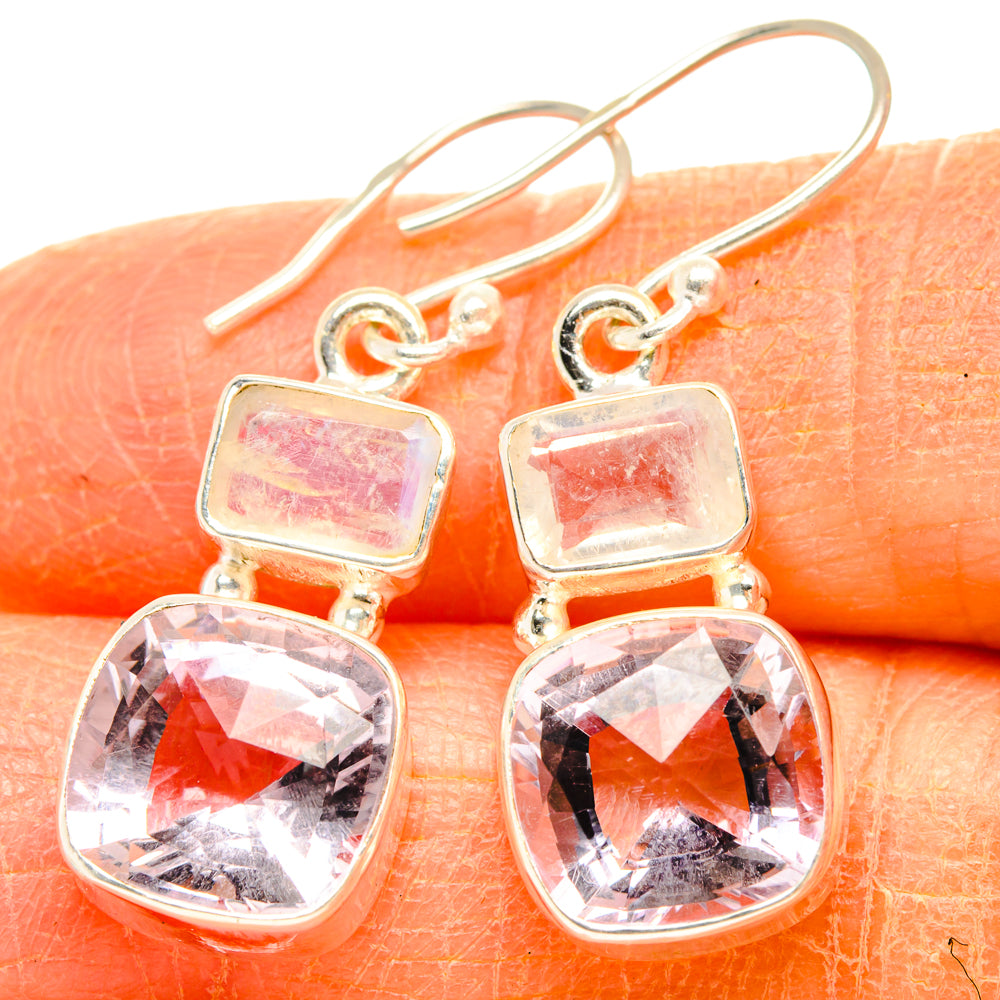 Kunzite Earrings handcrafted by Anasilvercos - EARR427417