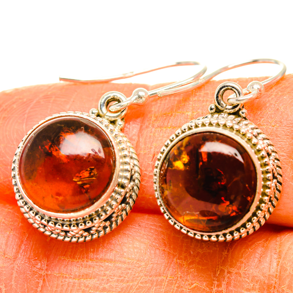 Baltic Amber Earrings handcrafted by Anasilvercos - EARR427419
