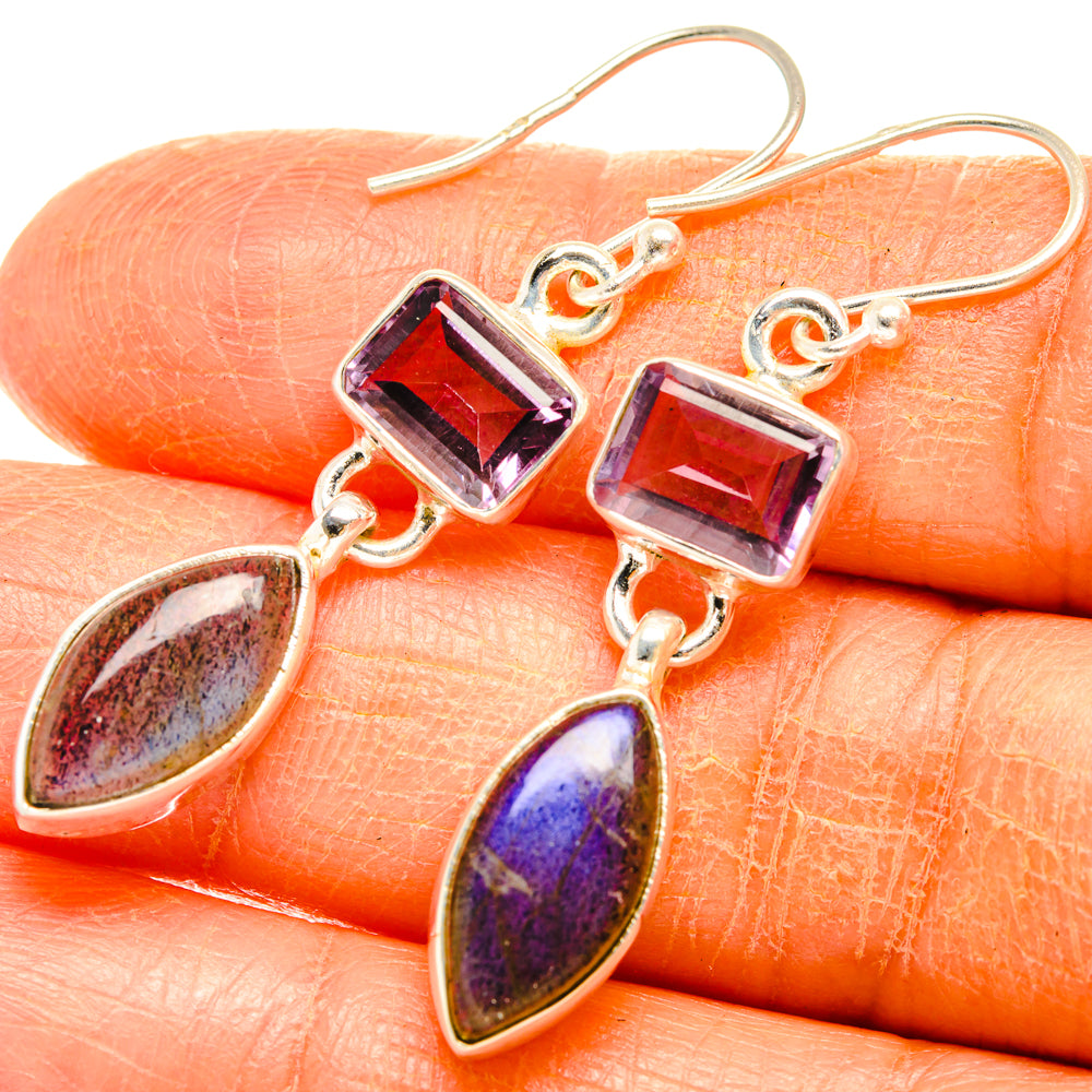 Labradorite Earrings handcrafted by Anasilvercos - EARR427426