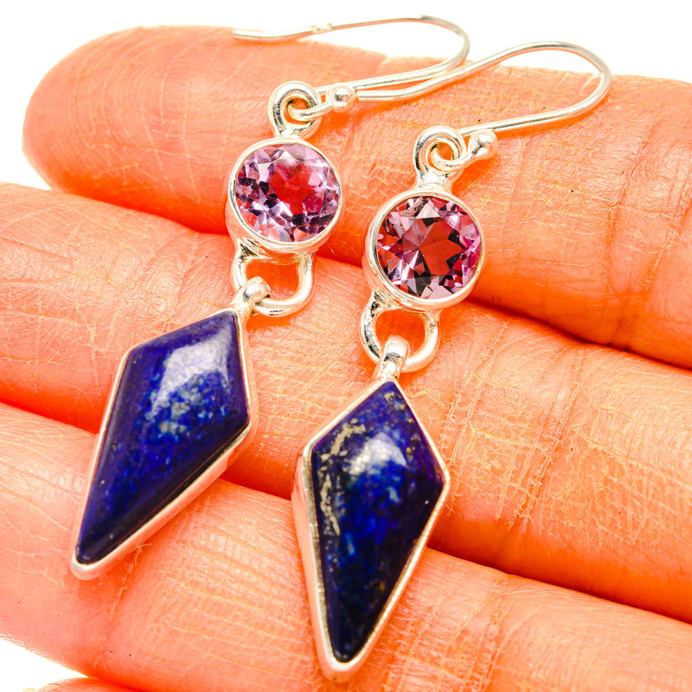Lapis Lazuli Earrings handcrafted by Anasilvercos - EARR427427