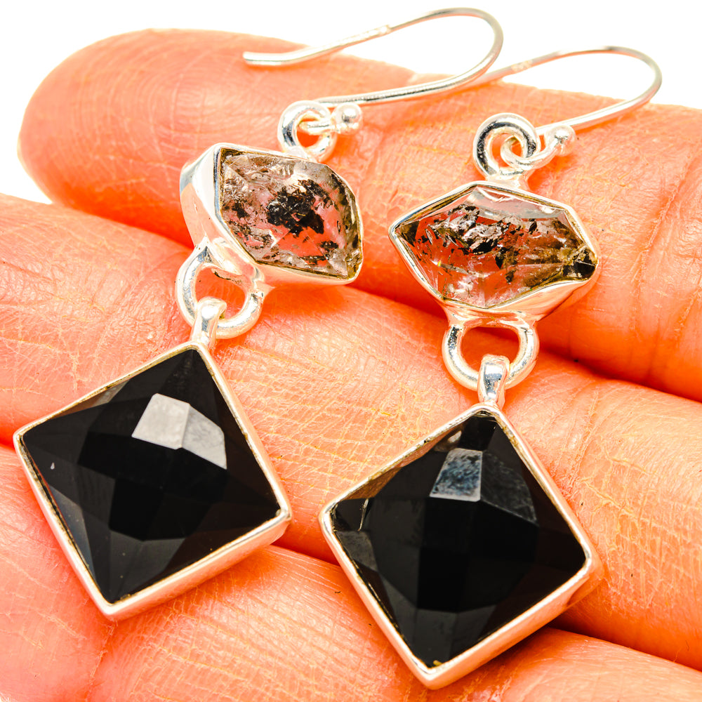 Black Onyx Earrings handcrafted by Anasilvercos - EARR427429
